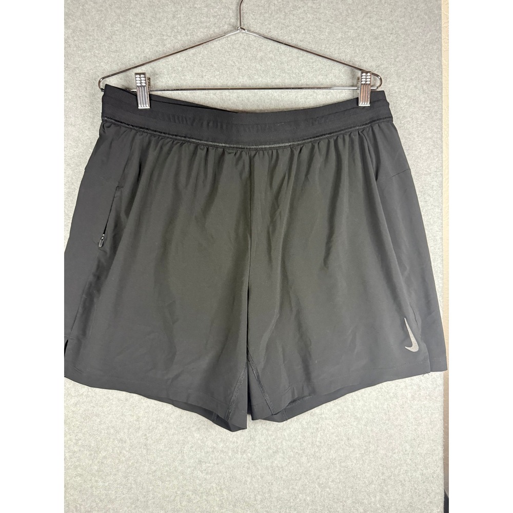 Nike Mens Dri-FIT Stride 5 Inch Running Shorts Black DM4755-010 Size XL
